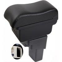 Hyundai Accent RB Solaris Armrest box central console storage case driver elbow support carbon fibre