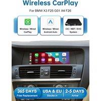 Road Top Wireless CarPlay Android Auto For BMW X3 F25 X4 F26 2011-2016 CIC NBT EVO,with Mirror Link AirPlay Car Play Functions