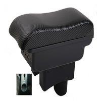 Hyundai Accent Tegas 2 Armrest box central console storage case driver elbow support carbon fibre