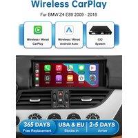 Road Top Wireless CarPlay Module For BMW Z4 E89 CIC EVO System 2009-2018,with Android Auto Airplay Mirror Link Car Play Function
