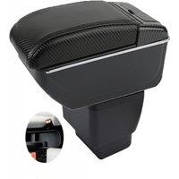 Car Mazda 2 Demio Armrest box central console storage case driver elbow support rest arm