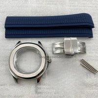 42MM NH35 Watch Case 316L stainless steel Watch case For aquanaut Seiko NH35 NH38 NH70 Movement Fit 32mm Dial With Rubber Strap