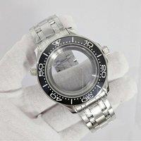 42mm Watch Case for NH35 NH36 Sea Master 300 904L Stainless Steel Case Sapphire Glass Bracelet Ceramic Bezel Open Back
