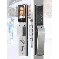Alexa Compatible Smart Door Lock with Fingerprint Passcode 3D Face Recognition Video Doorbell & IP67 Waterproof Tuya Smart Life