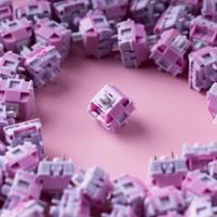 SOULCAT SPM Hibiscus Flower R3 Switch Muffled Noise HMX Smooth 5Pin 42g Linear HIFI Customization Mechanical Keyboards Switches