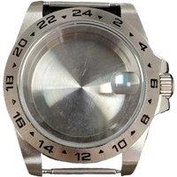 Old 39mm EXP 24 Hour GMT Steel Bezel Watch Case for NH34 NH35 NH36 Movement Sapphire Glass Explorer Watches Case Accessories