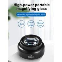 Magnifying Glass for Identification Portable High-Power HD Jewelry and Antique Handheld Mini Monocular Treasure Magnifier