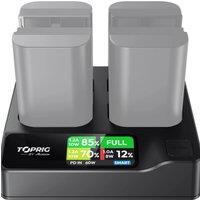 Accsoon Toprig 2400mAh LP-E6 LP E6 LPE6 LP E6N Battery for Canon 5D Mark II III 7D 60D EOS 6D 70D 80D EOS 5DS R No Pop-ups