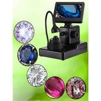 500X Digital Microscope 720P 4.3 Inch Display High Definition 300,000 Pixels Diamond Waist Size Detect Microscope for Jeweler