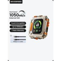 MOVESPEED GD10 1050MB/s External SSD 2TB 1TB Touchscreen Encryption USB3.2 Gen2 Type C Hard Drive for iPhone 15/16 PS4 PS5 PC