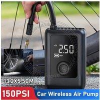 150PSI Electric Tire Pump With Light High Precision Rechargeable Bicycles Air Compressor LCD Display Car Bicycle Tyre Inflator