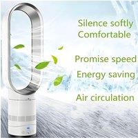 16 Inch Bladeless Fan Electric Cooling Air Circulator Smart Low Noise Motor Home Office Use