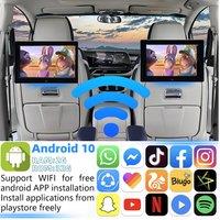 Car Headrest Monitor 10.2 Tablet PC Android 10 Built GPS 4K 1080P WIFI/Bluetooth/USB/HDMI/Airplay MP5 Car Monitor 2G+32GB ROM