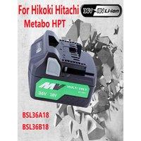 18V 36V Multi-Volt Li-Ion Replacement Battery For Hikoki Hitachi Metabo HPT Cordless Electric Tools BSL36A18 BSL36B18 Batteries