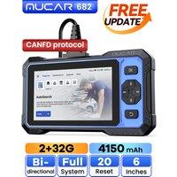 Lifetime Free Update MUCAR 682 CAN FD OBD2 Diagnostic Tool All System Diagnosis Scanner 20 Reset Bi-directional Control Car Tool