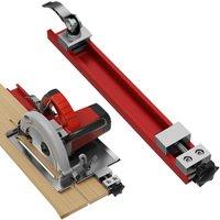 Circular Saw Track Guide Adjustable cutting machine base rail Clamp Base Aluminum alloy Woodworking Cutter Attachment