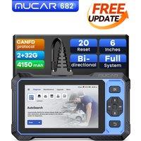 Lifetime Free Update MUCAR 682 OBD2 Diagnostic Tool All System Diagnosis Bi-directional CANFD OBD2 Automotive Scanner All Cars