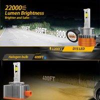 CANBUS Led Two-sided CSP Chip 6000K Plug&Play D1S D3S LED Headlights HID D3S D2S D4S D8S 30000LM 300W D1R D2R D3R D4