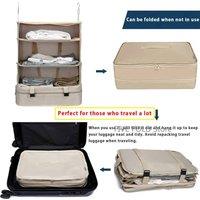 Household Supplies Multifunctional Clothing Travel Storage Three-layer Hanging Bag Travel Storage Bag
