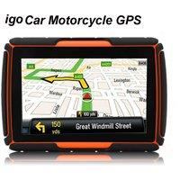2025 Motorcycle GPS Navigation IPX7 Waterproof FM-AVIN-Bluetooth GPS Navigator Tracker Bullit in 8GB FM free igo Map