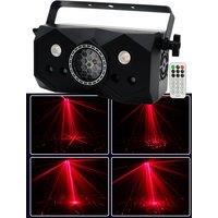 4IN1 Effect Pattern Lazer Light DJ Lighting 36W LED Strobe Lights Stage Starry Sky Laser Light Disco Party Lights With Remote