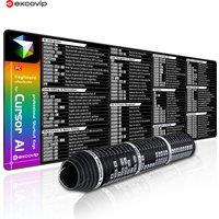 EXCO Cursor AI Programming Mouse Pad Large for Code Generation Completion Web Engineer Shortcuts Mousepad Computer Desk Mat