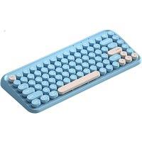 B.O.W K500D Wireless Bluetooth keyboard with light sound, retro style, ultra-thin and portable for office use
