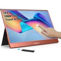 ZEUSLAP 15.6inch touching utrathin portable monitor remote control for phone, laptop, nintendo switch,steamdeck second screen