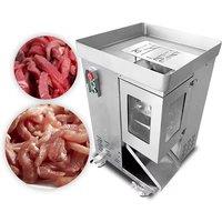 Commercial Meat Slicing Machine, Electric Fully Automatic Fresh Meat Shredder, One-Time Molding
