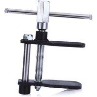 Car Caliper Piston Compressor Installation Adjustable Blackened Steel Spreader Plates T-bar Disc Brake Pad Spreader Tool