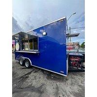 Fully Equipped Mobile BBQ Food Trailer with Complete Kitchen Setup
