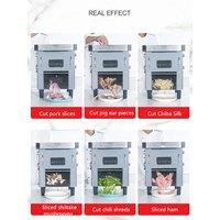 2025 NEW Small Electric Meat Cutter 850W Commercial Stainless Steel Vegetable Shredder