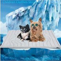 Dog Ice Mat Double-Sided Cooler Dog Mat Gentle Wear Resistant Pet Ice Pad for Floor Car Seats Outdoor Dog Cooling Mat