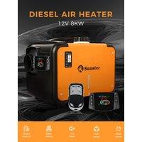 Diesel Heater 12V Diesel Air Heater 8KW Diesel Parking Heater Remote Control with LCD Switch for Car Truck Motor-home Boat