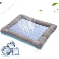 Cooling Pad Bed for Dogs Cats Puppy Kitten Cool Mat Pet Blanket Ice Silk Material Soft for Summer Sleeping Pink Blue Breathable