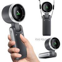 Portable Mini Fan 3600mAh Rechargeable Battery USB Fan Foldable Handheld Fan Turbo BladelessFan 5 Gear for Outdoor
