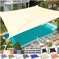 2x3/3x4/4x5/5x6M Sun Shade Sail Waterproof Outdoor Square Rectangle Garden Patio UV Block Party Canopy Pool Camp Awning Shelter