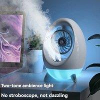 Dual Spray Air Cooler USB Desktop Small Spray Fan Mini Humidification Water Cooling Electric Fan Office Bedroom Dormitory