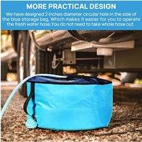 RVs Caravans Motorhome Water Hose Storage Bag Breathable Drawstring Mesh Pouch Traveling Foldable Organizer