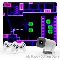 3D Game Projector P30MAX Retro Video Game Console Wireless Controller 4K ULTRA HD Plug and Play Android11 BT5.0 720P Home Cinema