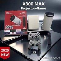 Android 11 Gaming Projector P30MAX 64GB TF Card Wireless Gaming Controller Dual WIFI 1280*720P Home Theater Portable Projector