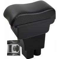 Skoda Rapid Armrest box central console storage case driver elbow support carbon fibre