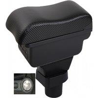 Mitsubishi colt Armrest box central console storage case driver elbow support carbon fibre