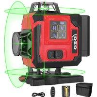 High Quality1 Set GZG Laser Level 4x360 Self Leveling 16 Lines Green Beam 4D Cross Professional Line Laser Tool Pulse Mode