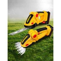 24V 2 in 1 Electric Hedge Trimmer With 0-1 Battery Household Lawn Mower Garden Bush Scissors Garden Grass Scissors for Makita