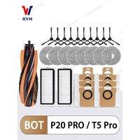 For JONR P20 PRO / T5 Pro Robot Vacuum Cleaner Accessories Main Side Brush Hepa Filter Mop Cloth Dust Bag Replacement Spare Part