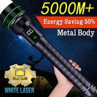 New and most powerful super long distance LEDflashlight USB rechargeable strong lights tactical torch outdoor waterproof lantern