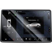 YZ Center Control screen Tempered Glass Film Protector Matte HD with Border Protection case For Tesla Model 3 Y Highland Juniper