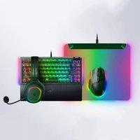 New Razer Phantom Green Basilisk V3 Pro 35K Mouse BlackWidow V4 75% Keyboard Barracuda X Chroma Headset Firefly V2 Pro Mouse Mat