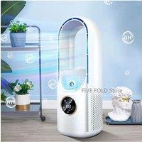 Electric Bladeless Fan USB Air Cooling Fan Mini Air Conditioner Venty Fan Portable Desktop Fanless Blade Cooler